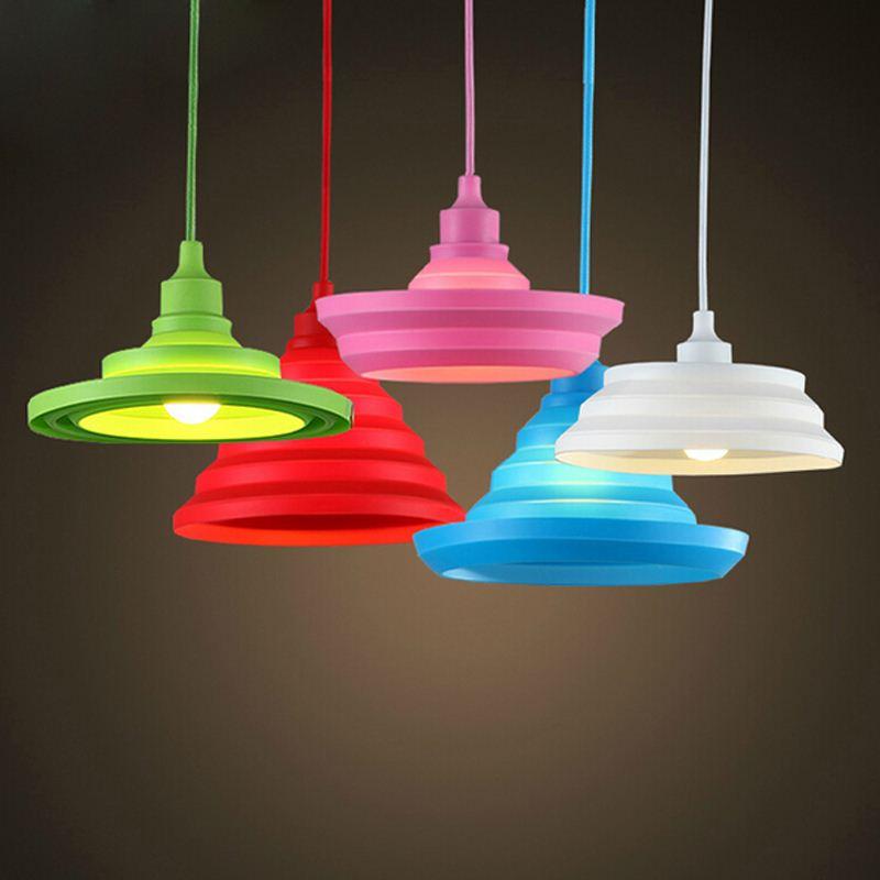 Novelty Colorful Pendant Lights 12 colors DIY Pendant Lighting 11Meter Cord Art Deco Modern Pendant Lamps