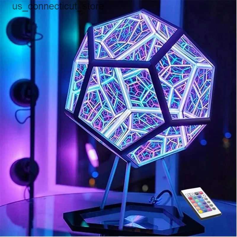 Novelty Lighting Dodecahedron Color Art Lamp Decorative Lights Colorful Housewarming Gift Durable Home Decoration Novelty Atmosphere Lamp L240910