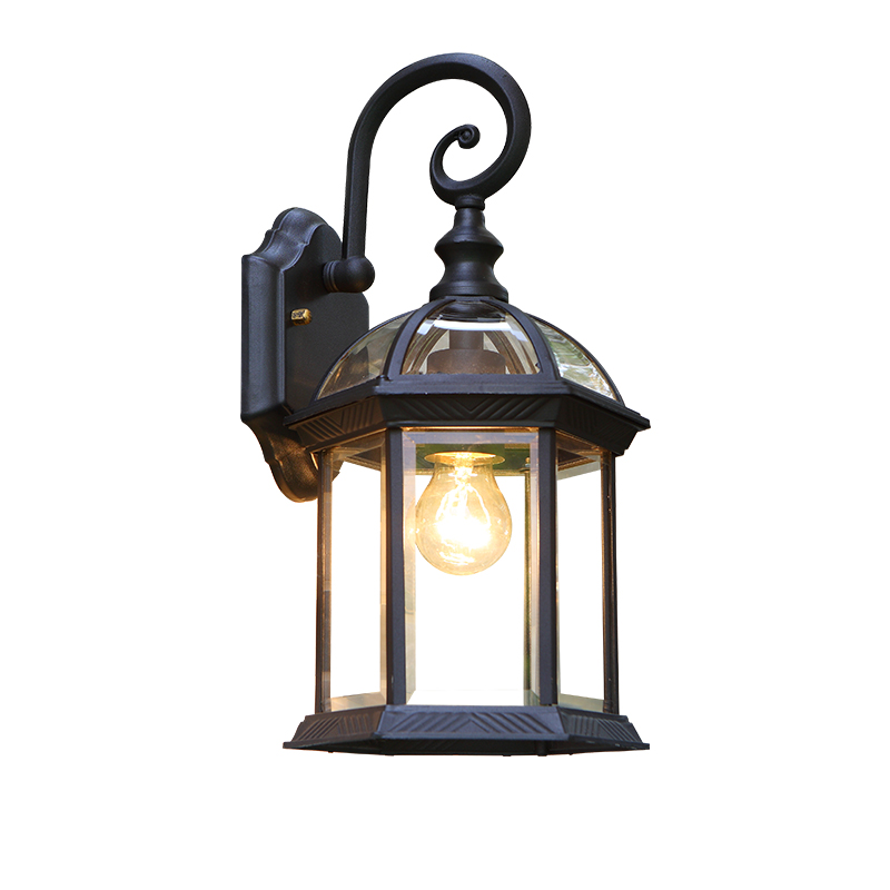 Outdoor antique waterproof wall lights for balcony, courtyard, villa entrance and public restroom exterior