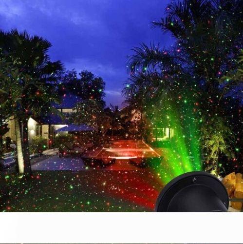 Outdoor LED snowflake landscape laser projector lamp for Christmas garden and lawn lighting