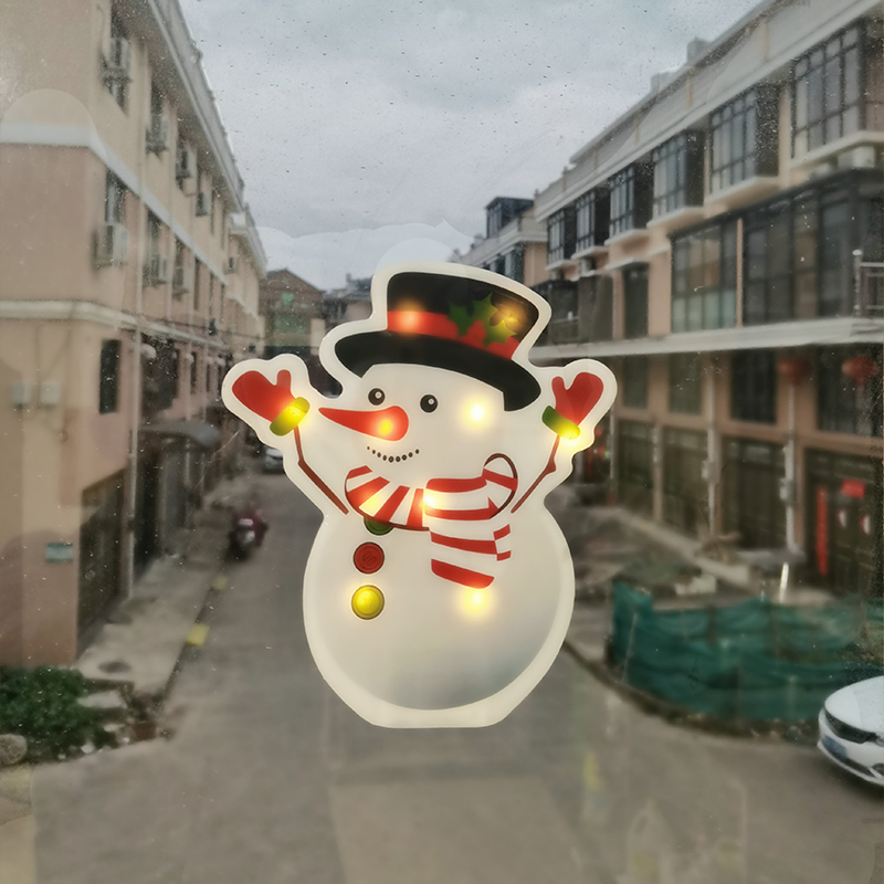 Outdoor LED snowman light for festive holiday and Christmas decorations