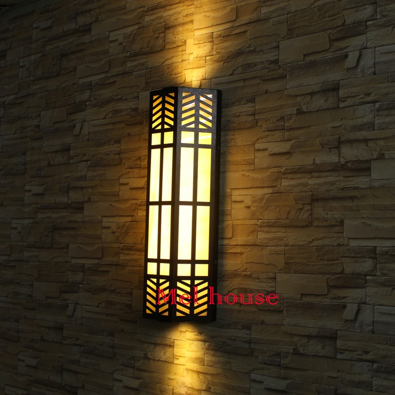 Outdoor waterproof modern wall sconce for balconies, gardens, and porches