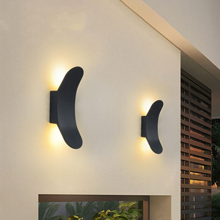 Outdoor waterproof wall lamp with 3W dual lights for garden, balcony, patio, or front door