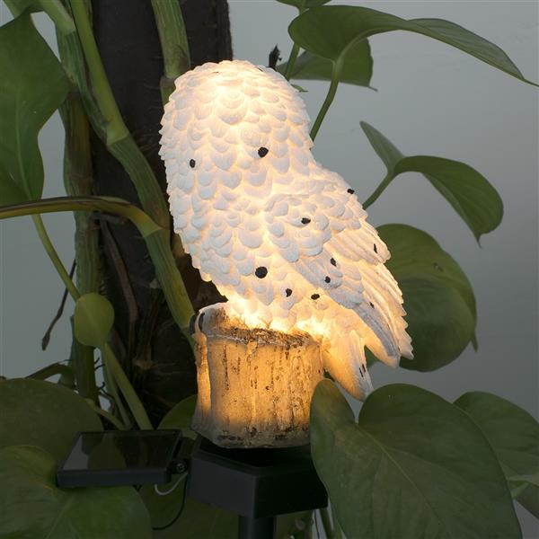 Owl Solar Landscape Light Waterproof White Energy Saving Led Lamp For Garden Square Outdoor Lighting Fixture