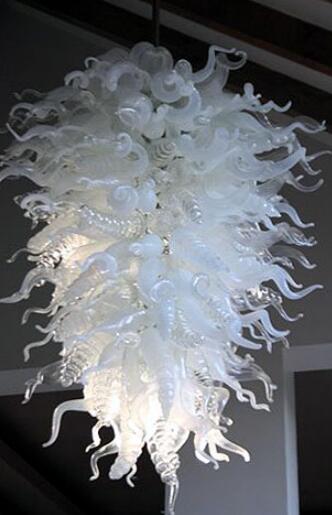 Pendant Lamps Large Foyer Crystal Chandeliers White Transparent Modern Blown Glass Chandelier LED Lamp Art Pendant-Light for Home Decor

Elegant crystal pendant lights for spacious entryways, featu...