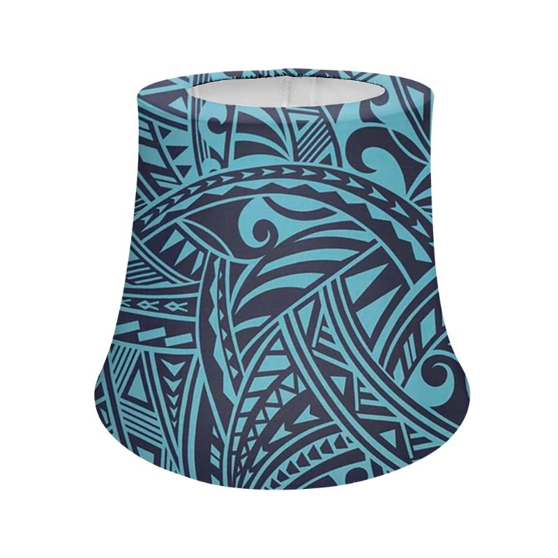 Polynesian Hibiscus Patterned Lamp Shades for Table and Floor Lamps with Metal Frames, Ideal for Living Room Lighting
