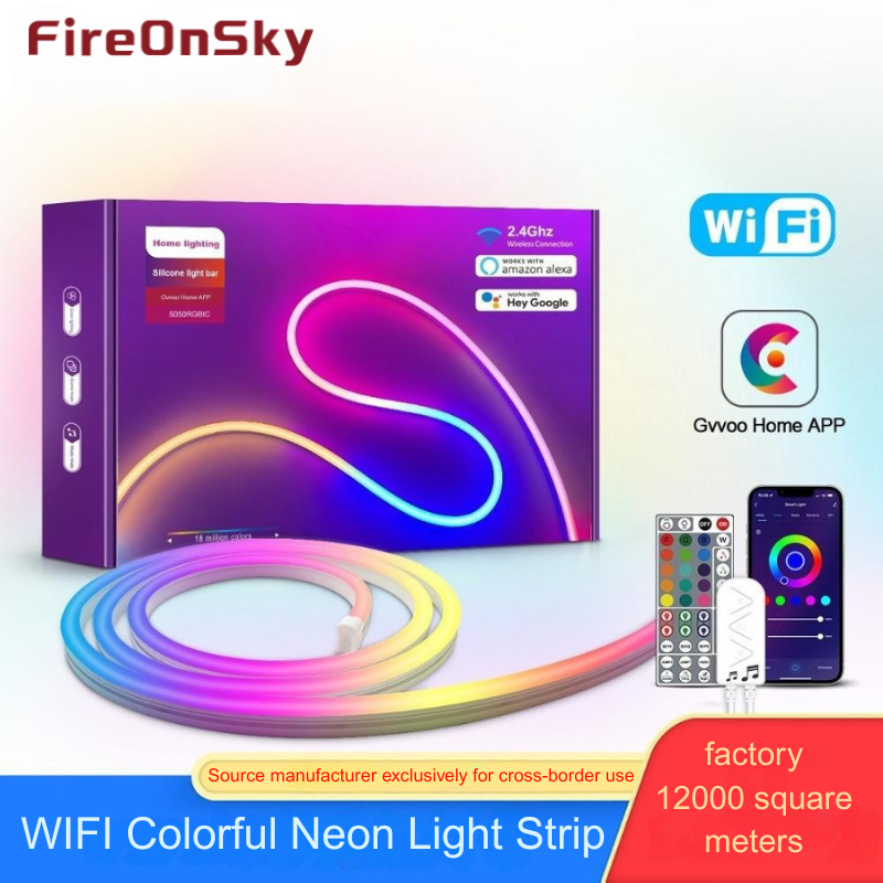 popular smart Bluetooth LED strip with flexible silicone waterproof IP65 RGB lighting for car and home decoration, gaming room atmosphere, wholesale with fast shipping HCP069