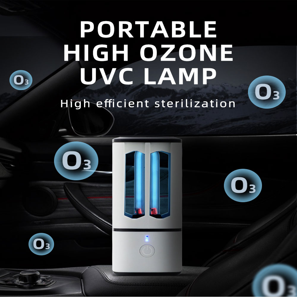 Portable 3.8W USB UV sterilizing lamp with high ozone for germicidal disinfection