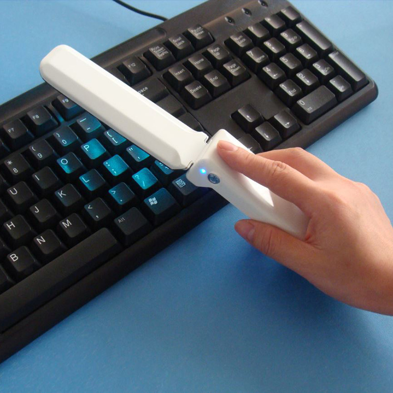 Portable 3W UVC sterilizing lamp with 253.7nm wavelength for home disinfection in kitchen and bedroom