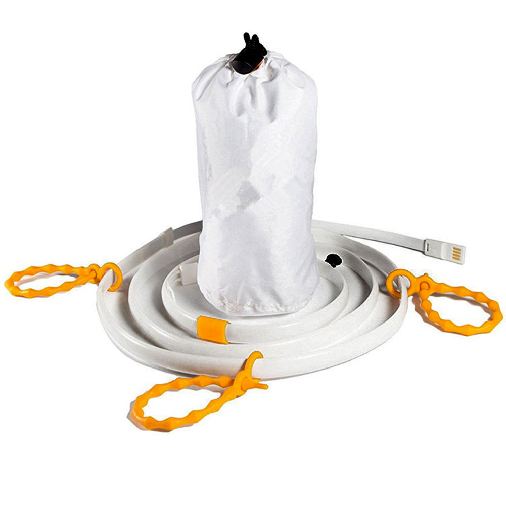 Portable LED string light that also functions as a lantern