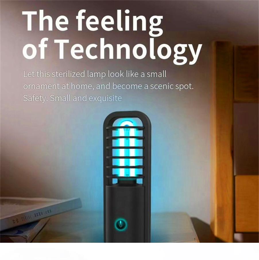 Portable USB UV sterilization lamp for masks and travel