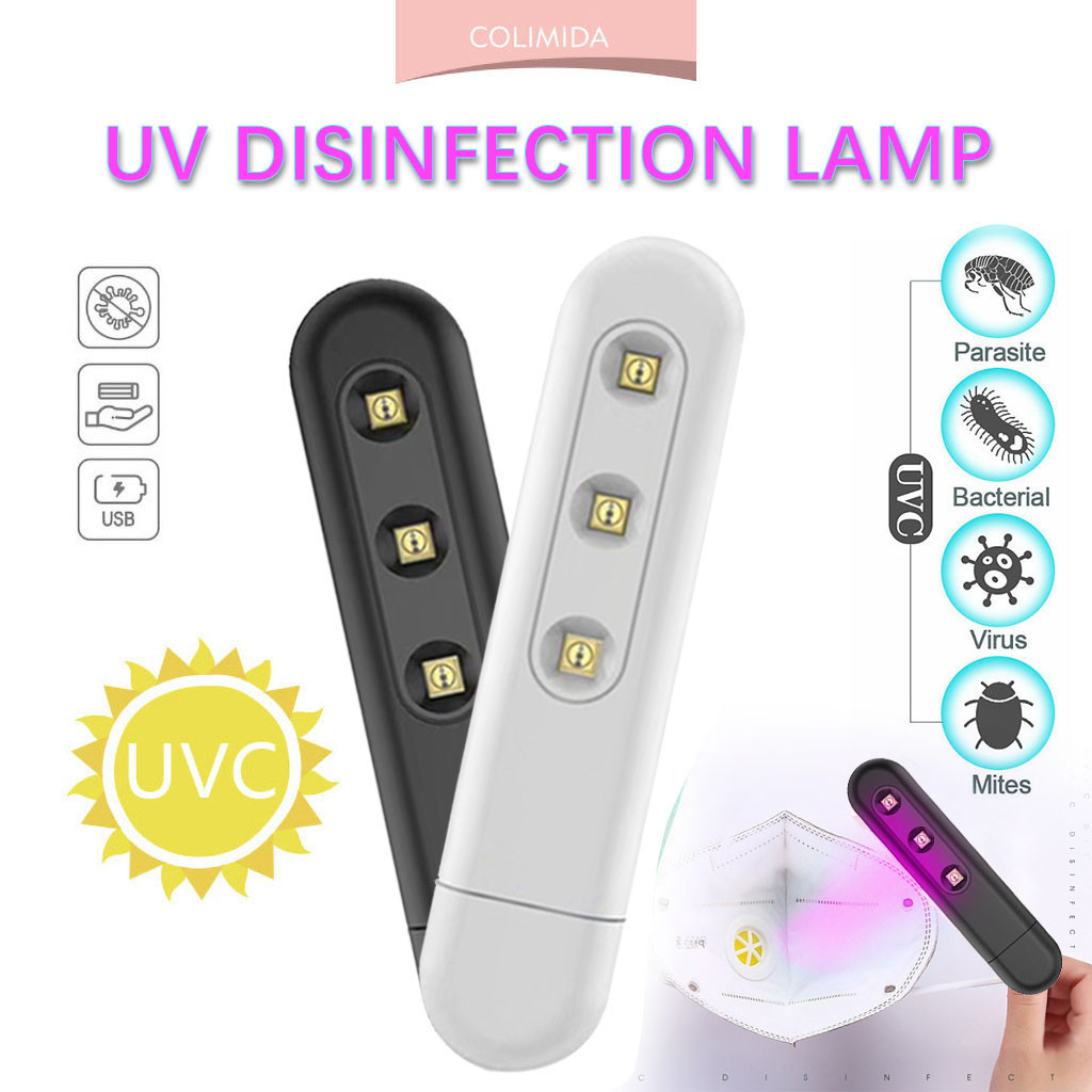 Portable UV sterilization lamp for home and travel to eliminate germs and dust mites