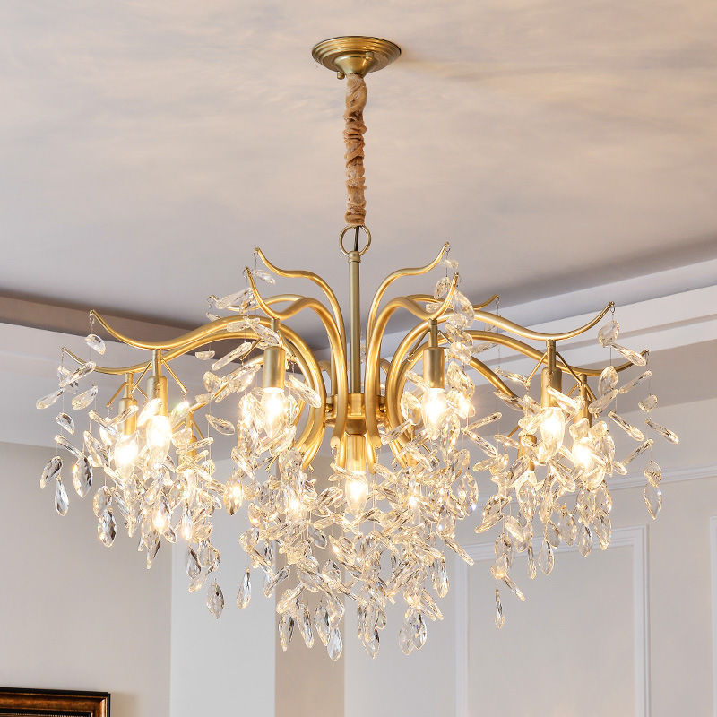 Postmodern Crystal Chandelier for Elegant Dining Rooms and Luxurious Hotel Lobbies