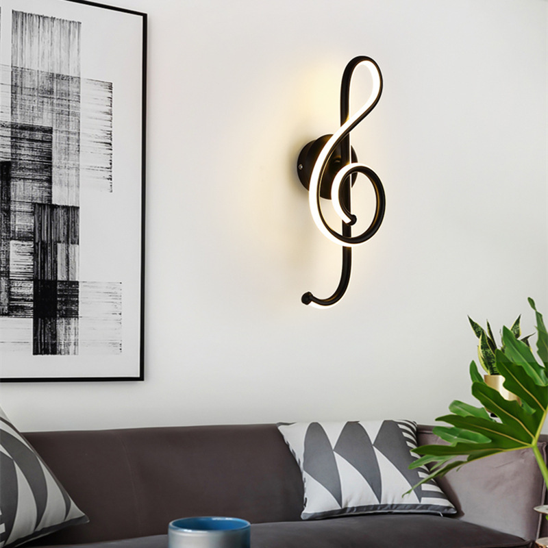 Postmodern LED wall lamp for creative home decor in bedrooms, living rooms, or bathrooms