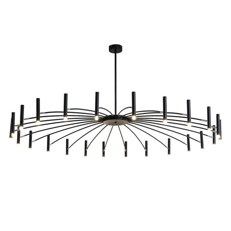 Postmodern minimalist LED chandelier with Nordic design for stylish living and dining spaces