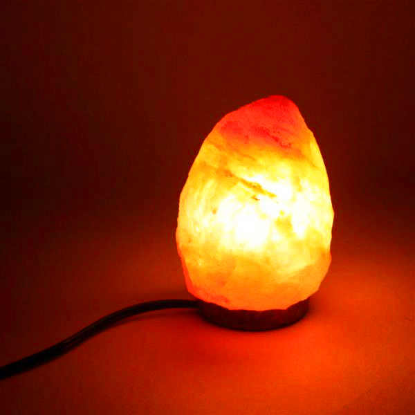 Premium Himalayan salt lamp with dimmer, UK plug, 1-2kg natural night light