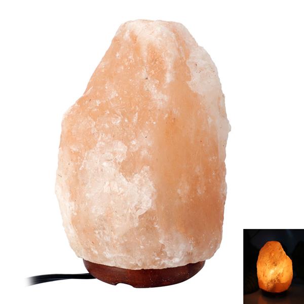 Premium Himalayan salt lamp with dimmer, US plug, 1-2kg natural crystal