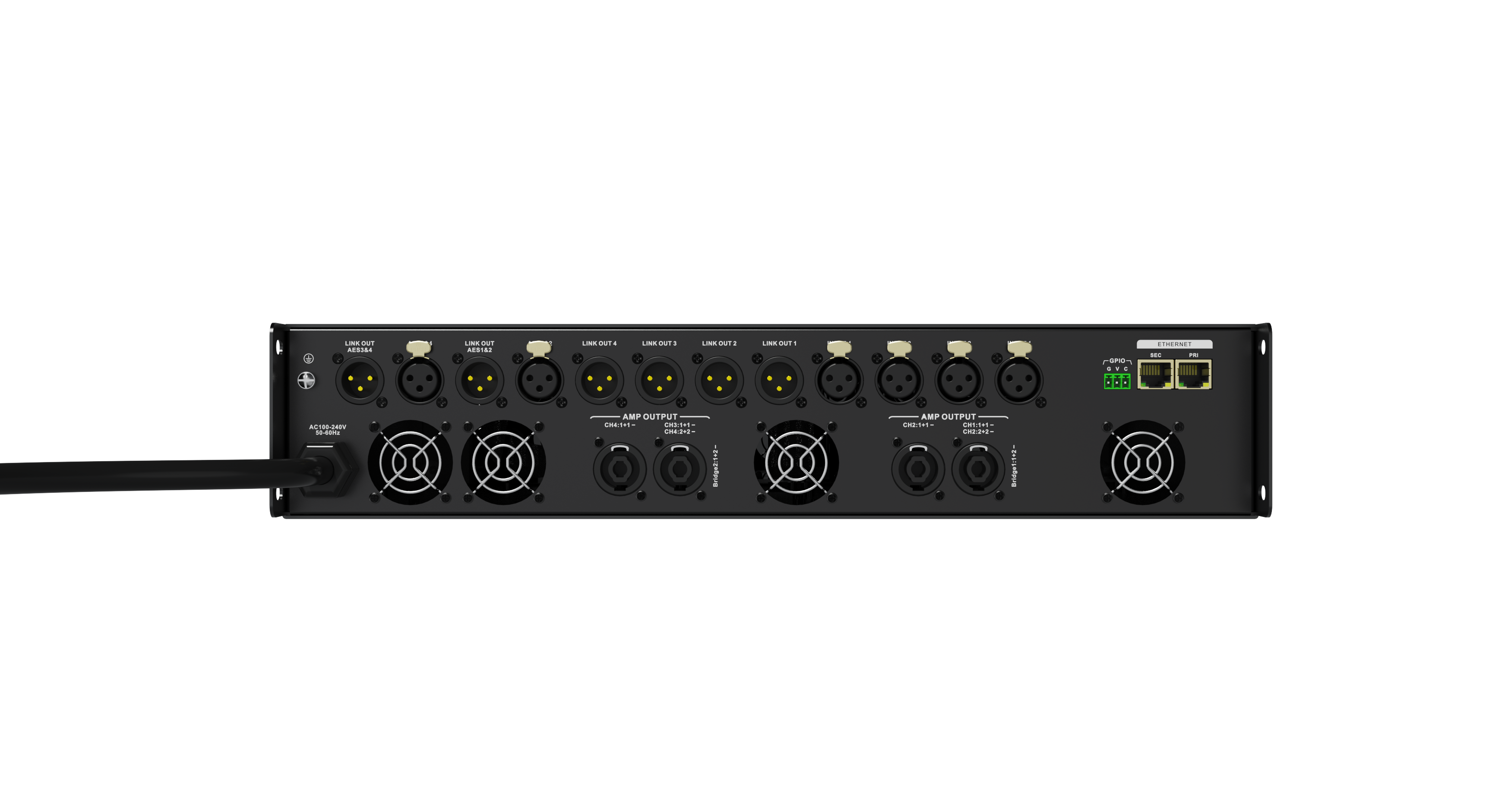 Professional DSP Digital Power Amplifier with Multi-channel Output and LCD Display for Stage, Church, and Conference Lighting