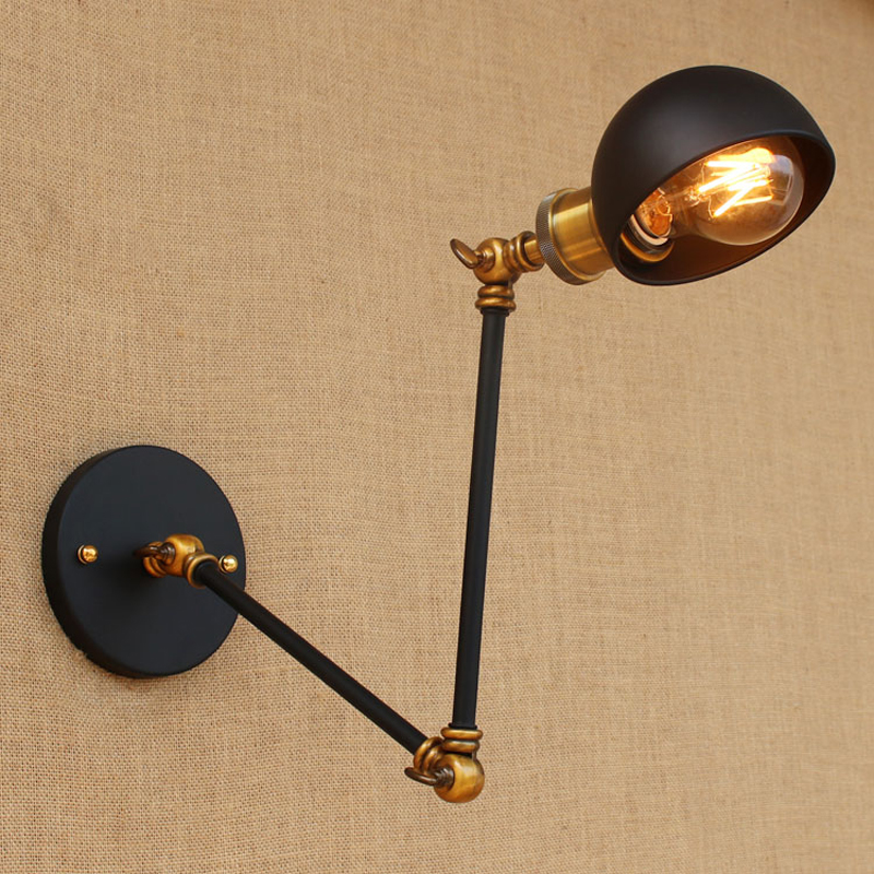 Retro Cafe clothing store's adjustable mechanical creative lighting for bedroom and office