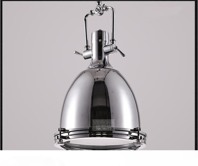 Retro industrial-style vintage pendant lamp with a JOBS ceiling light design, perfect for American village or loft decor in dining rooms and bars