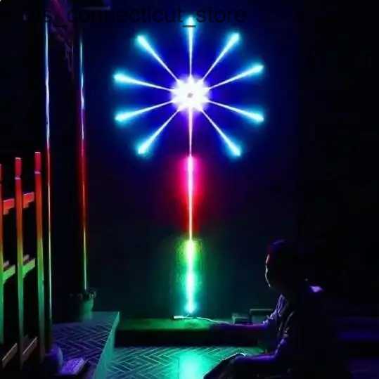 RGB LED meteor firework lamp with Bluetooth app control for festive celebrations