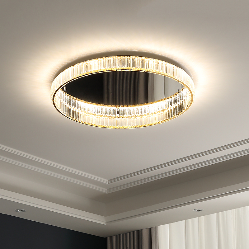 Room Simple Modern Atmosphere Light Luxury Crystal High-end Whole House Combination Bedroom Ceiling Lamp Limy