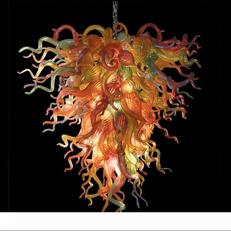 Round chandeliers Lamp multi color hand made Crystal Chandelier Luminaire European christmas decor

Handcrafted multicolored round crystal chandelier lamp with European Christmas decor