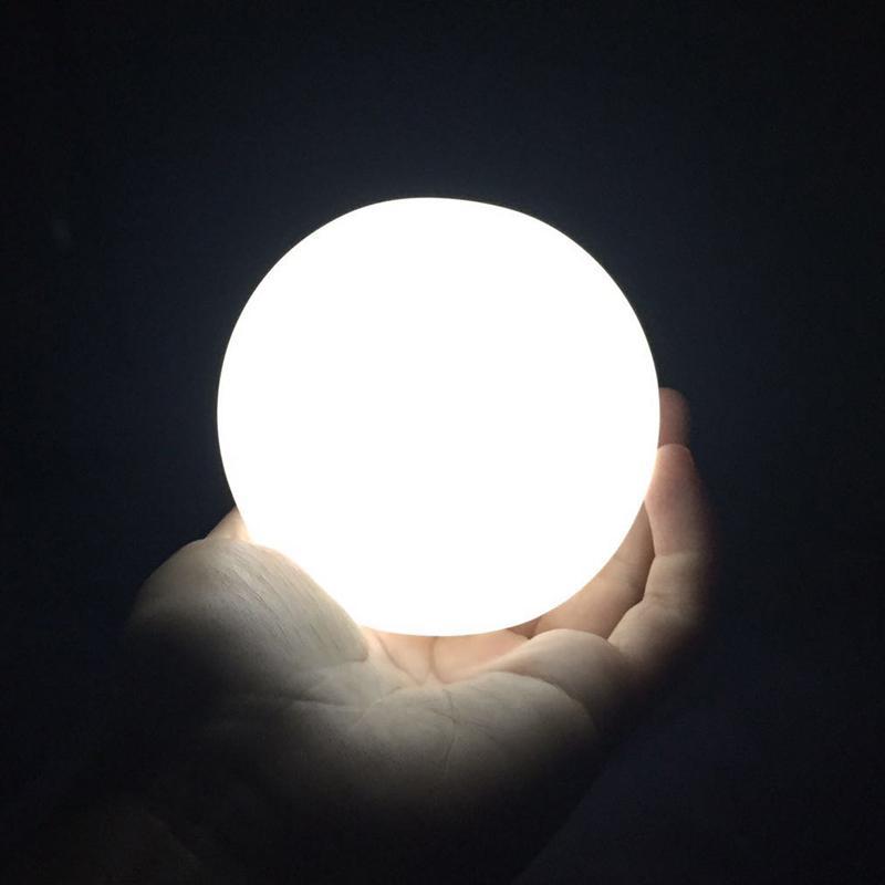 Round Moon Night Light with Battery - High Brightness LED Lamp for Table Decor and Party Gifts