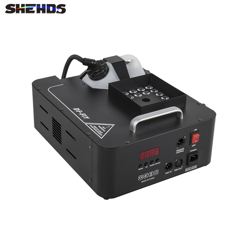 SHEHDS Stage Lighting 1500W LED with 24x9W RGB color LEDs, smoke machine, fogger, and hazer for DJ and KTV use