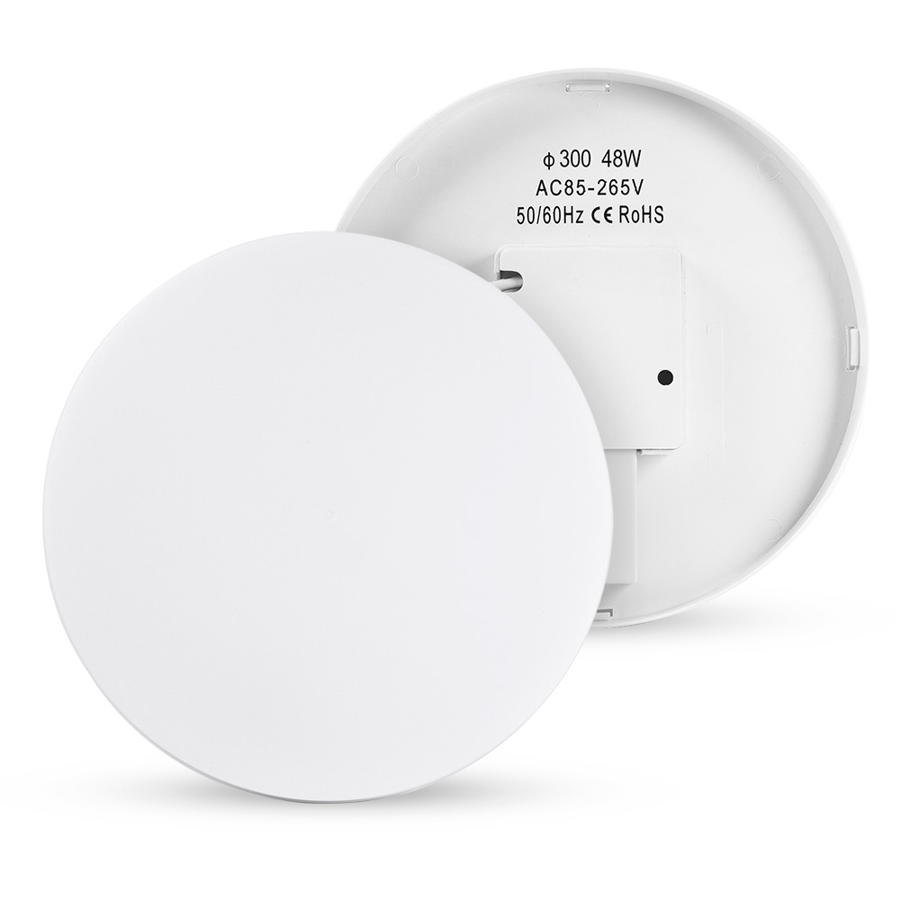 Showing Installation Round Disc Plate Lamp for Living Spaces, Workspaces, Kitchens, Bathrooms, Staircases, Entryways, Halls, Dining Areas, Bedrooms with LED Lighting