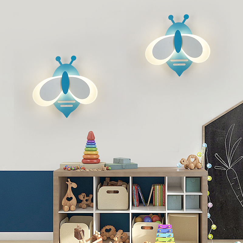 Simple Cartoon Bee Decorative Wall Lamp Creative Children's Room Wall Light Nordic Modern led Eye Protection Lighting Bedroom Bedside Lights

Rewritten:
Creative Nordic-style cartoon bee wall lamp with LED eye protection lighting for children's rooms and modern bedroom bedside decor