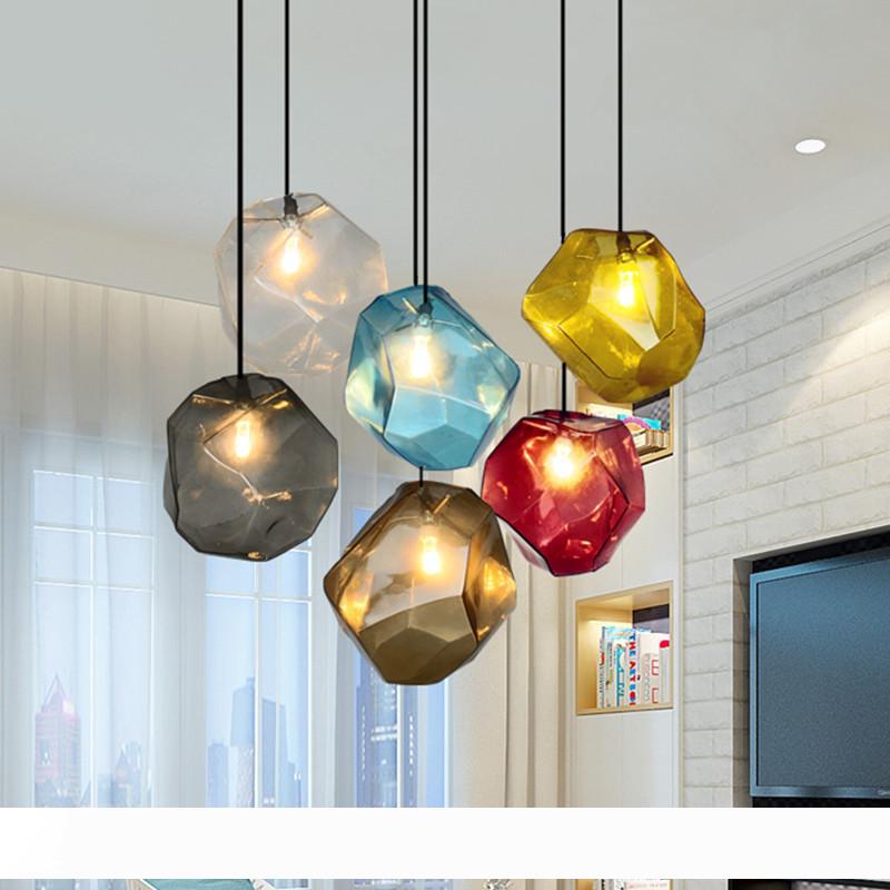 Simple colorful G4 LED pendant light for indoor restaurant, bar, or cafe lighting with AC110-265V compatibility