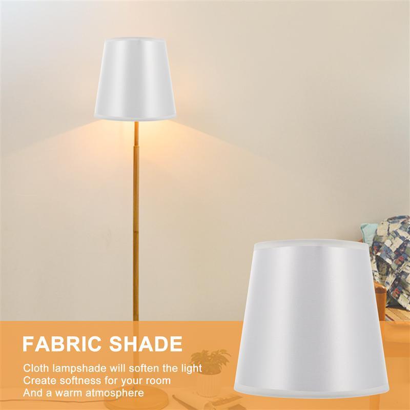 Simple fabric lampshade for vintage-style table lamps, ideal for home or office chandeliers