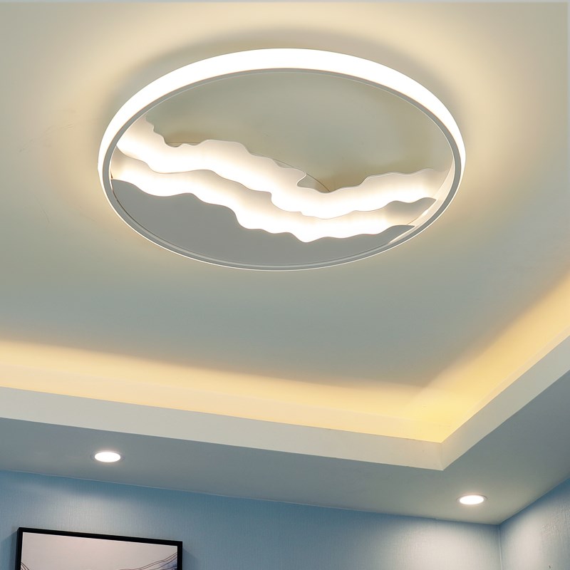 Simple Modern LED ceiling lights for living rooms, studies, offices, bedrooms, and kids' rooms, featuring surface-mounted fixtures