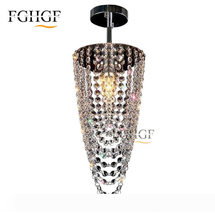 Small crystal chandelier lights for ceiling and hallway decor