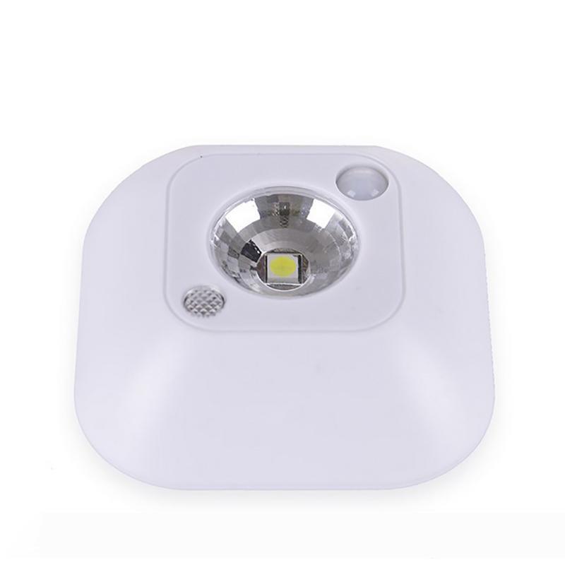Smart LED sensor-controlled wall night light with 3A battery for bathrooms, bedrooms, and stairs