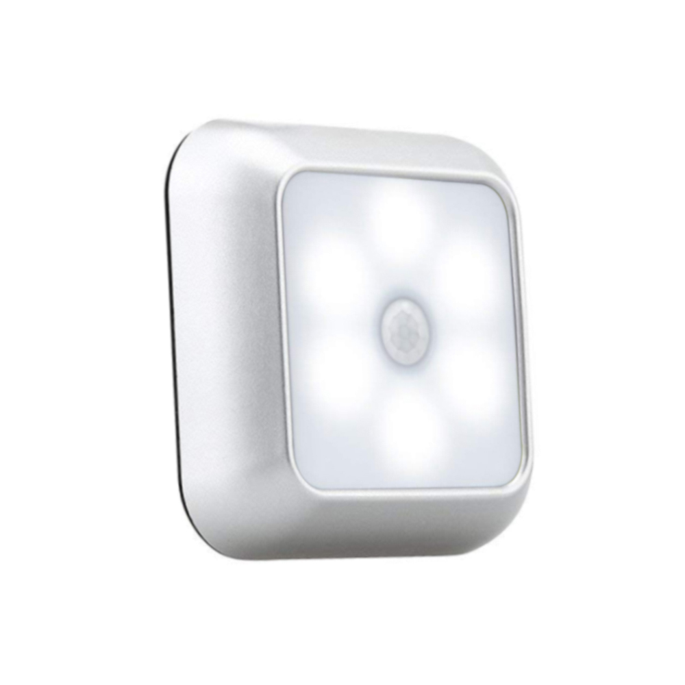 Smart motion-activated LED night light with battery power for WC, bedside, rooms, hallways and toilets