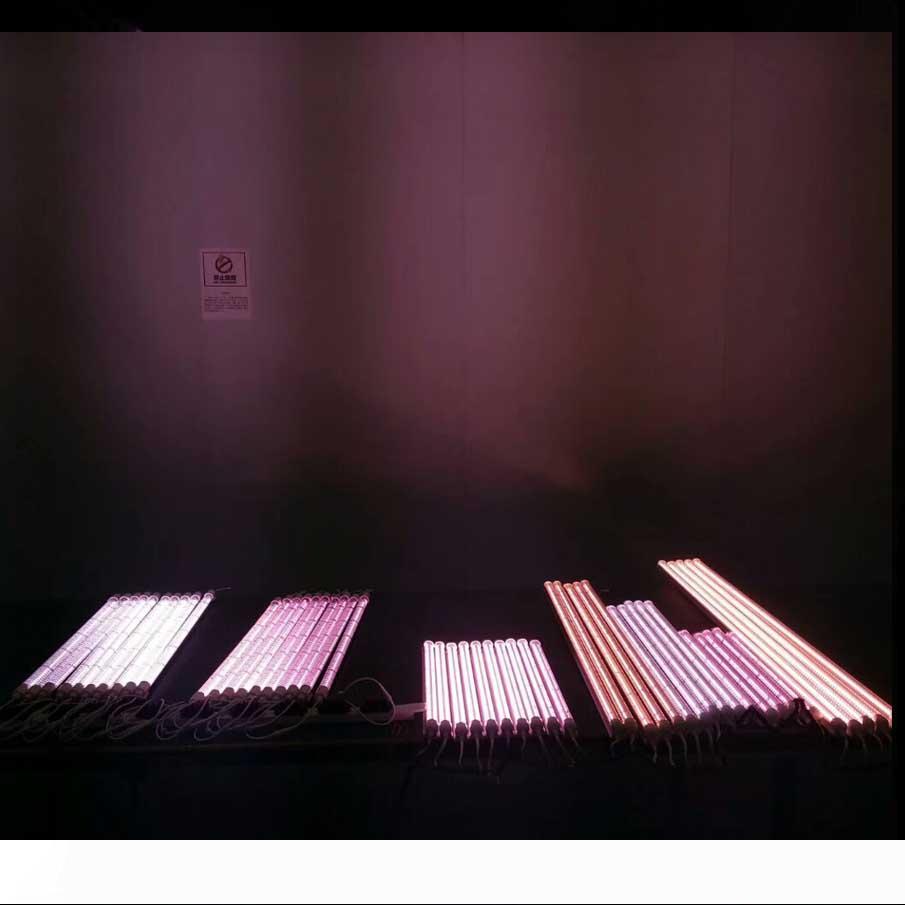 SMD2835 10W-18W LED grow light bar with 660nm red and 450nm blue spectrum for plant flowering, hydroponics, and aquarium use, compatible with 110V-240V