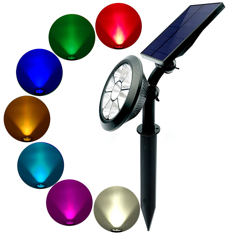 Solar Outdoor Lamp 9LED Landscape Spotlights IP65 Waterproof Wall Lights for Yard Garden Patio
