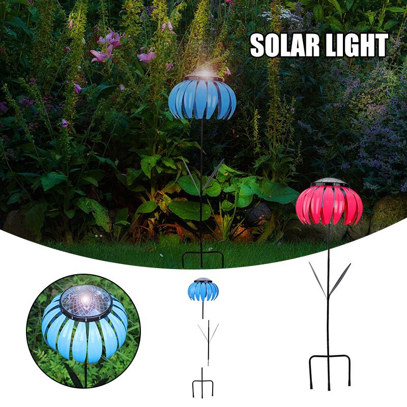 Solar-powered garden lamps for warm outdoor lighting