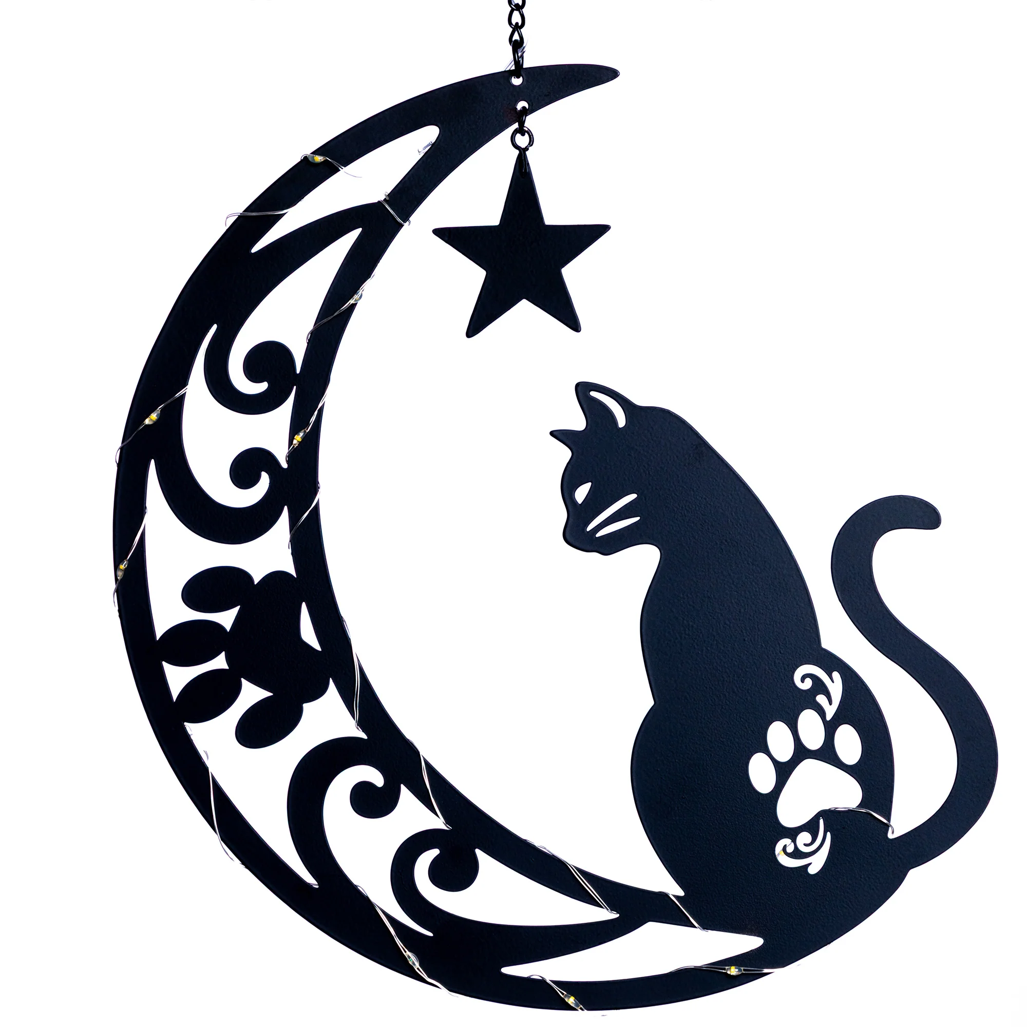 Solar-powered hanging light featuring cats gazing at the moon

Adorable cat-themed moon gazing solar light for hanging

Hanging solar light with cute cats stargazing at the moon

Moon-watching cat solar hanging lamp with star designs

Charming solar-powered hanging lamp showing cats admiring the moon

Solar hanging light with feline friends observing the night sky

Cat-shaped solar light for outdoor decoration with moon and stars

Nighttime cat and moon scene solar-powered hanging ornament

Starry moon viewing solar lamp featuring playful cat designs

Outdoor solar light displaying cats enjoying moonlit nights
