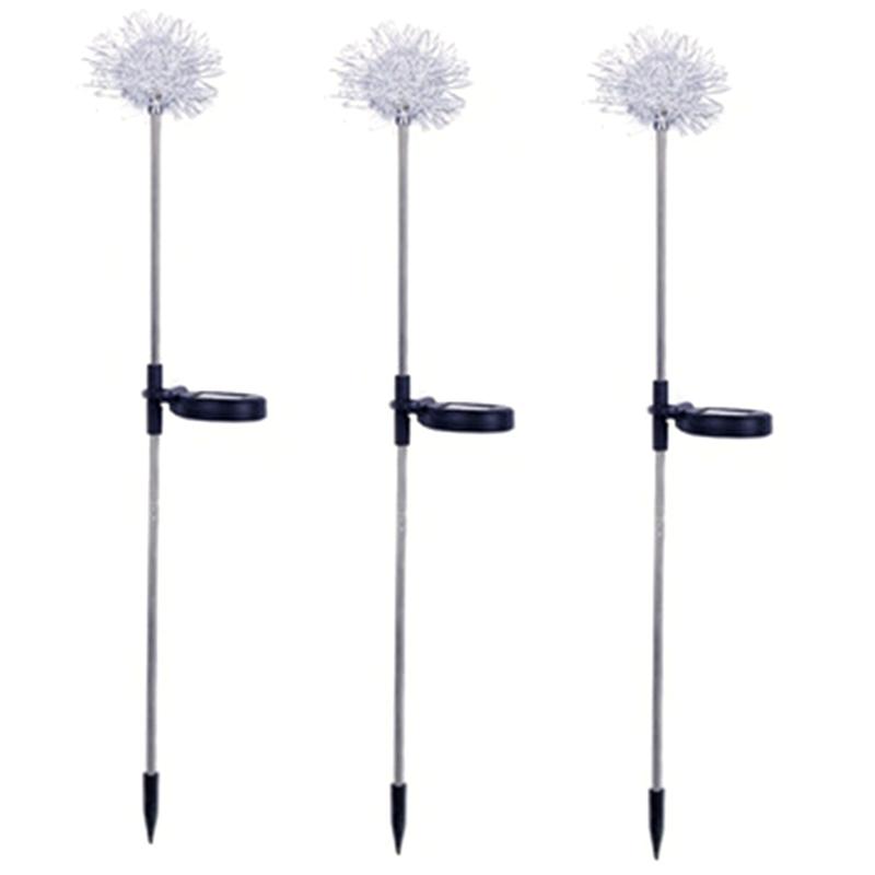 Solar-powered lawn lamps for outdoor decorative lighting, dandelion-inspired garden lights to enhance landscape decor