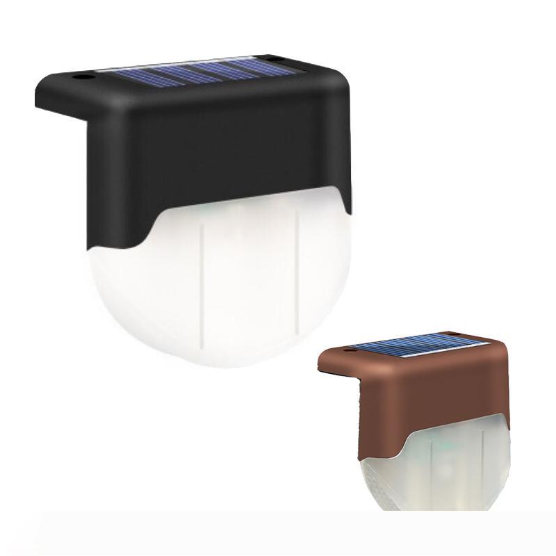 Solar-powered LED deck lamp for outdoor garden paths, waterproof with rechargeable Ni-MH battery, ideal for steps, stairs, yards, balconies, and fences