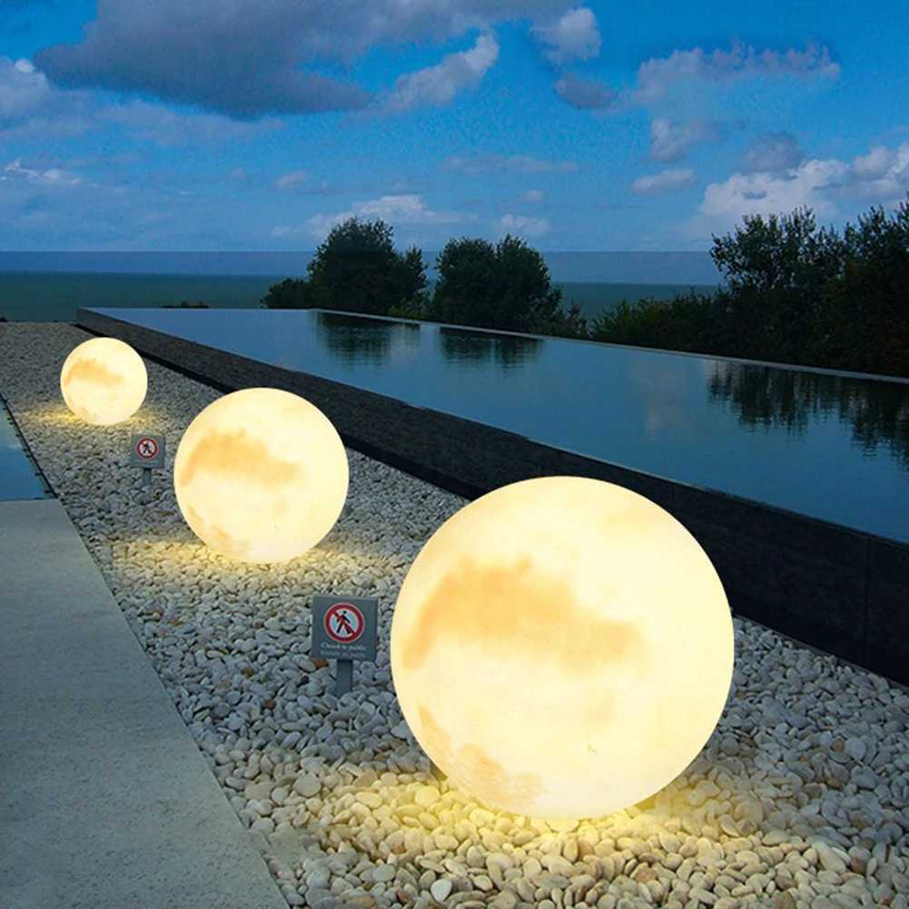 Solar-powered LED garden ball lights for outdoor decor, waterproof lawn and pool party lighting