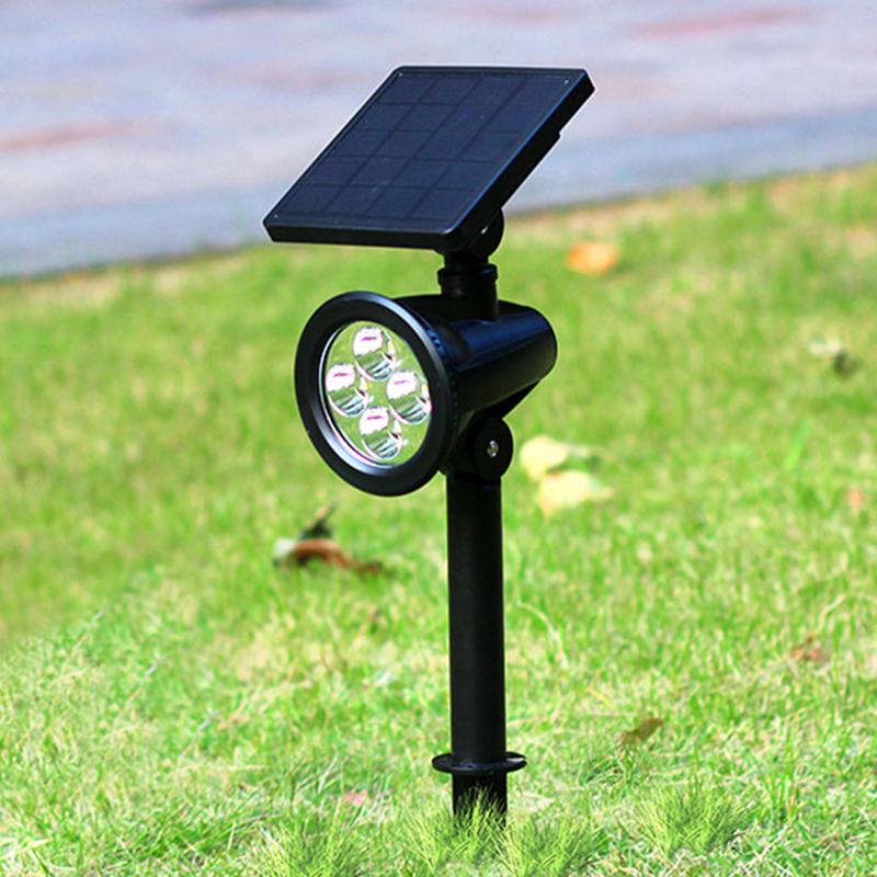 Solar-powered LED lawn lamps with laser projectors for Christmas outdoor lighting, garden walls, and street floodlights YL001-3A