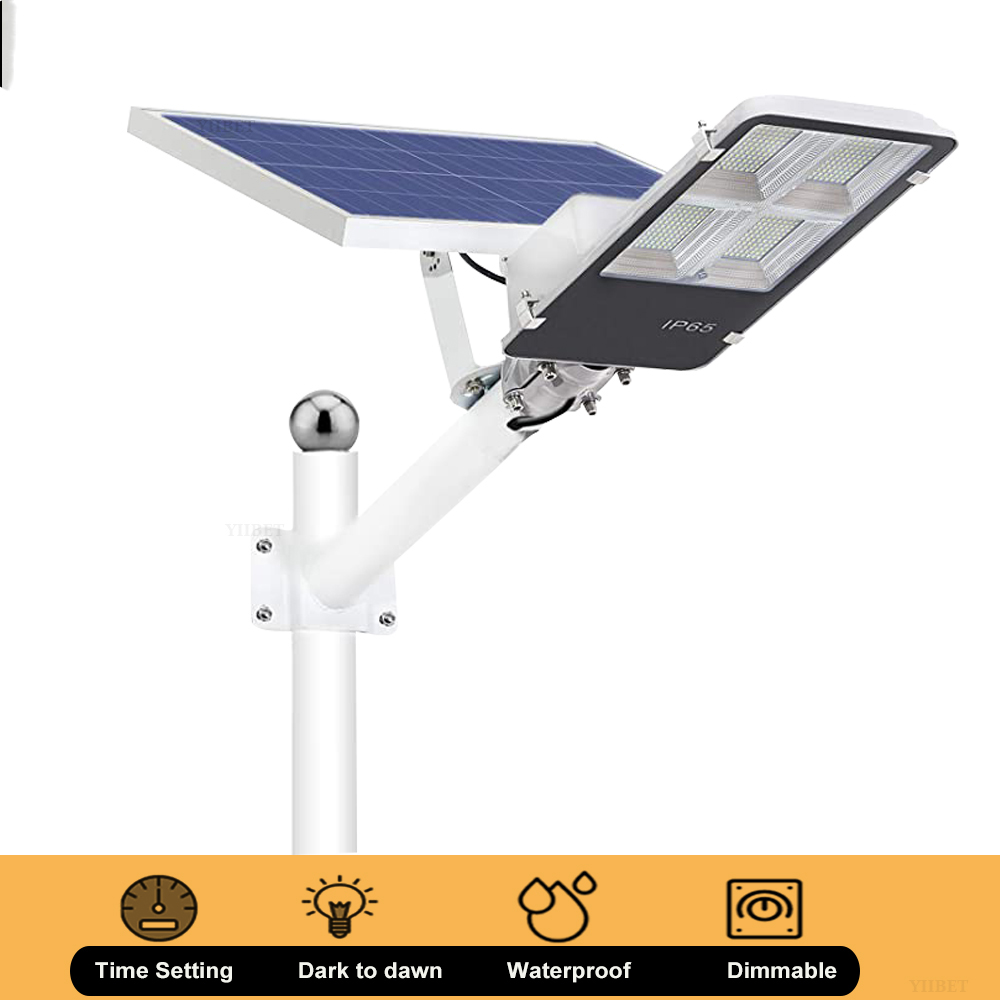Solar-powered outdoor LED street and garden lights for rural areas with high brightness and waterproof design