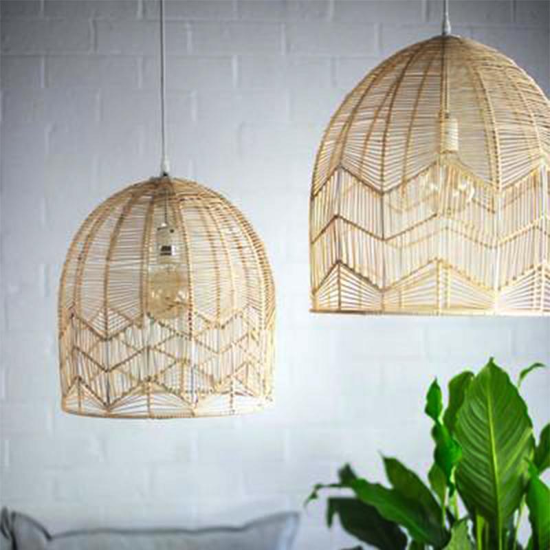Southeast Asian handmade rattan pendant lampshade for living room