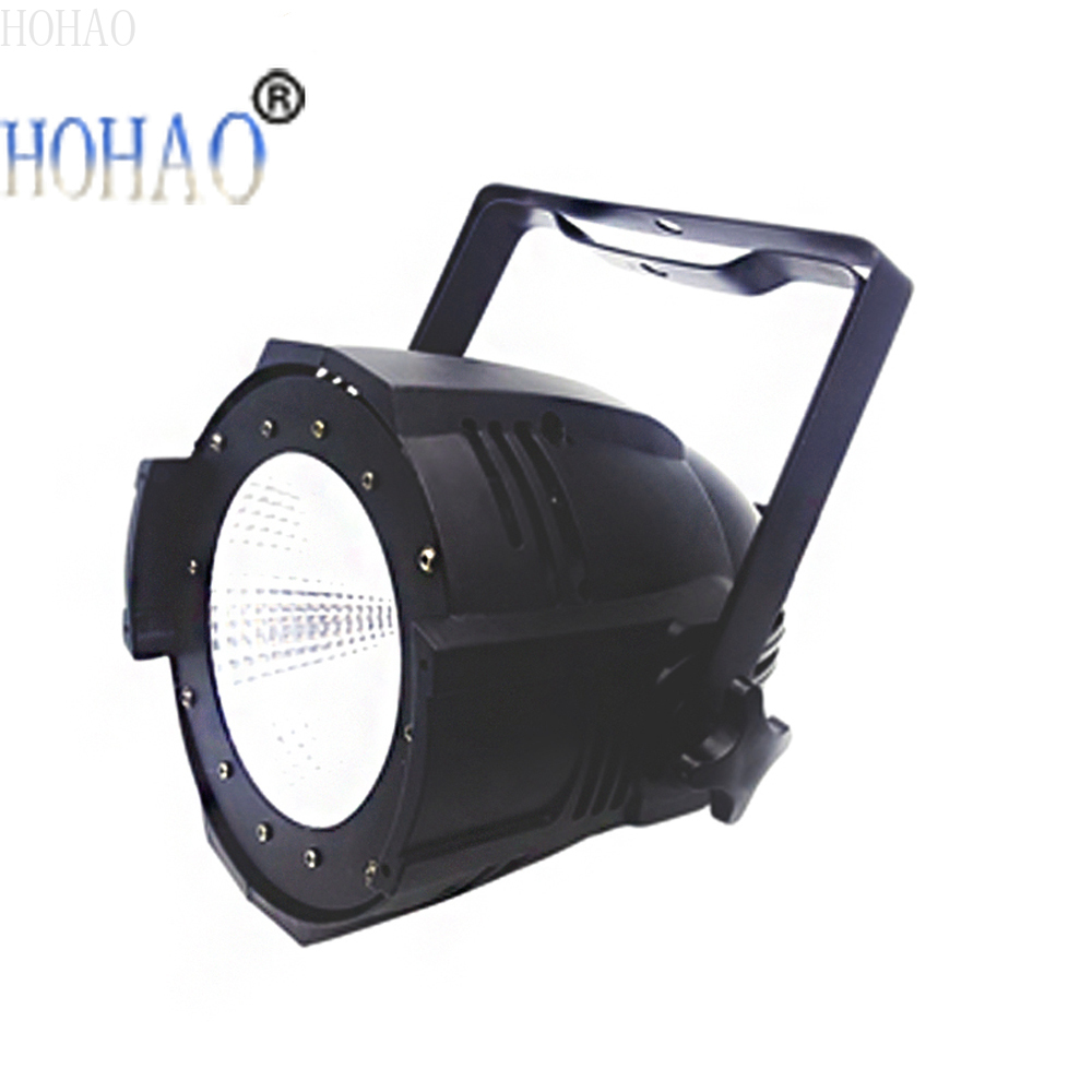 Stage light 100W LED COB PAR fixture with cool/warm white and DMX512 control for TV, school, and bar performances