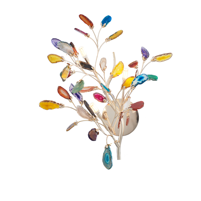 Stairs Indoor Lighting Color Agate Wall Lamp For Living Room Bedroom Modern led Wall Light Bathroom Vanity Lights Fixture