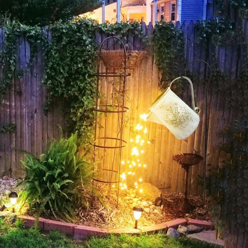 Star-shaped lawn lights for garden decoration, outdoor shower illumination and home ornament